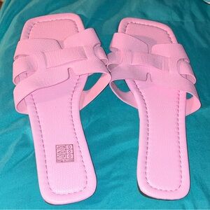 Women's Pink Slide Sandals